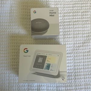 Google Nest Hub 2nd Generation 7in Display + Google Home Mini *Brand New